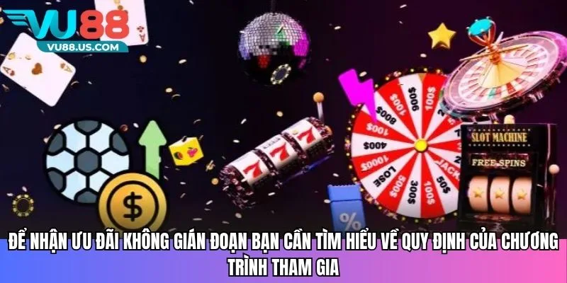 Khuyến Mãi VU88 Hấp Dẫn Nhất Ưu Đãi Siêu Lớn Cho Người Chơi 4 Để nhận ưu đãi không gián đoạn bạn cần tìm hiểu về quy định của chương trình tham gia