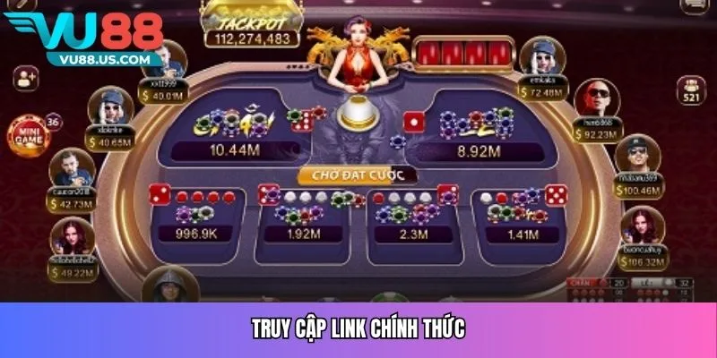 Truy cập link chính thức