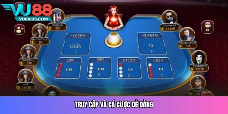 Truy cập và cá cược dễ dàng