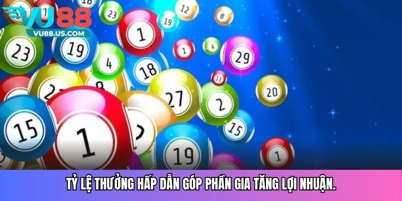 Tỷ lệ thưởng hấp dẫn góp phần gia tăng lợi nhuận.