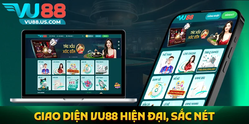 Vu88 56 Giao diện hiện đại, sắc nét